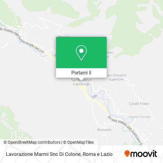 Mappa Lavorazione Marmi Snc Di Colone