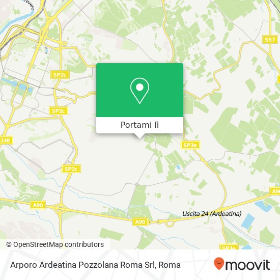 Mappa Arporo Ardeatina Pozzolana Roma Srl