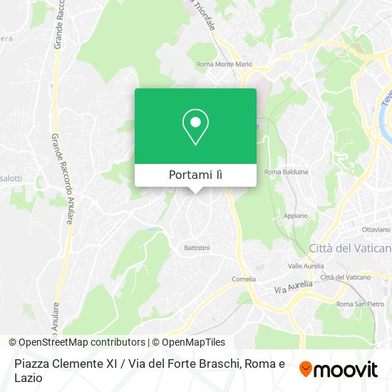 Mappa Piazza Clemente XI / Via del Forte Braschi