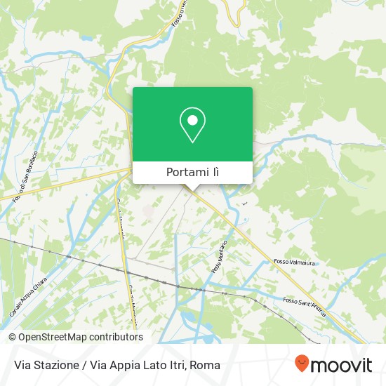 Mappa Via Stazione / Via Appia Lato Itri