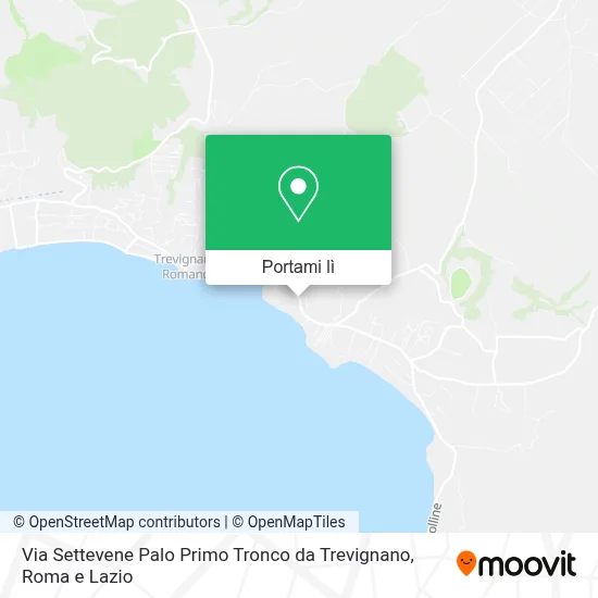 Mappa Via Settevene Palo Primo Tronco da Trevignano