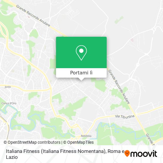 Mappa Italiana Fitness (Italiana Fitness Nomentana)