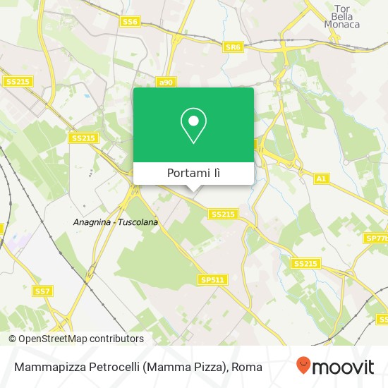 Mappa Mammapizza Petrocelli (Mamma Pizza)