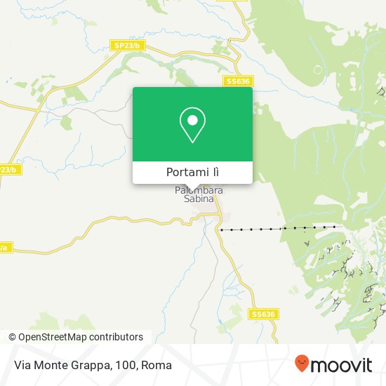Mappa Via Monte Grappa, 100