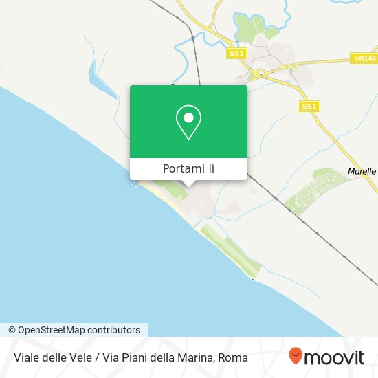 Mappa Viale delle Vele / Via Piani della Marina