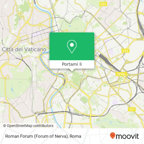 Mappa Roman Forum (Forum of Nerva)