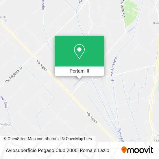 Mappa Aviosuperficie Pegaso Club 2000