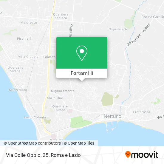 Mappa Via Colle Oppio, 25