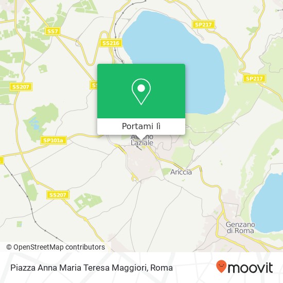 Mappa Piazza Anna Maria Teresa Maggiori