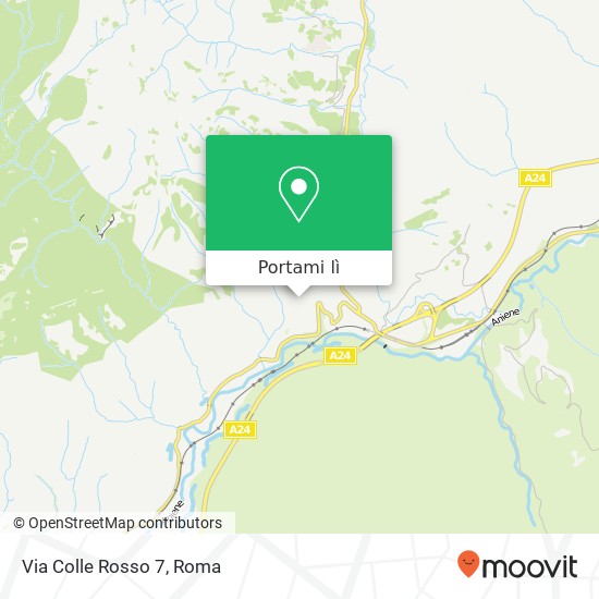 Mappa Via Colle Rosso 7
