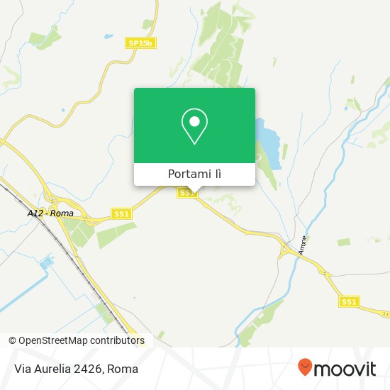 Mappa Via Aurelia 2426