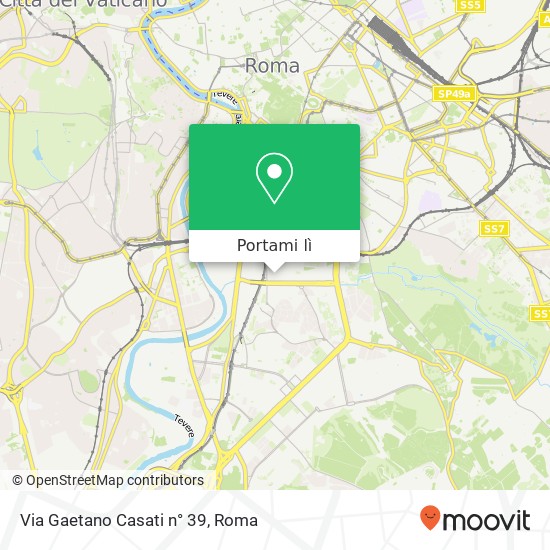 Mappa Via Gaetano Casati n° 39