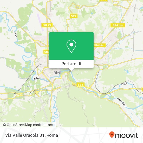 Mappa Via Valle Oracola 31
