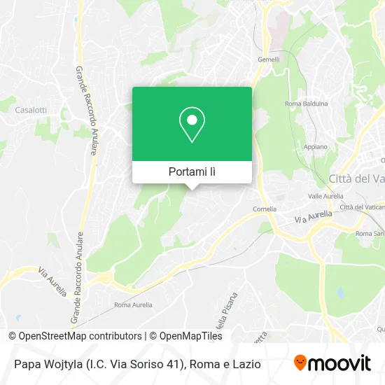 Mappa Papa Wojtyla (I.C. Via Soriso 41)