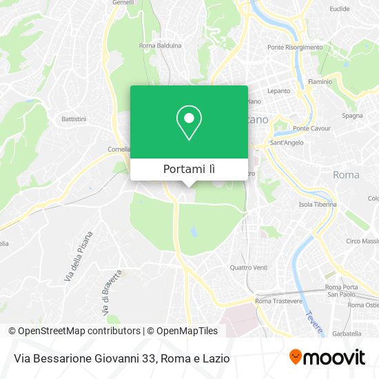 Mappa Via Bessarione Giovanni 33