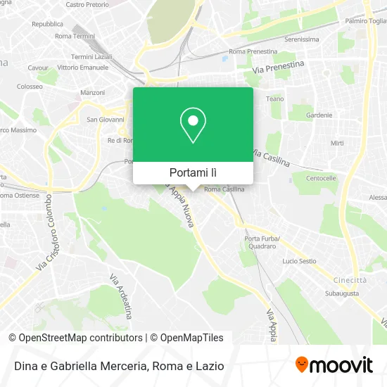 Mappa Dina e Gabriella Merceria