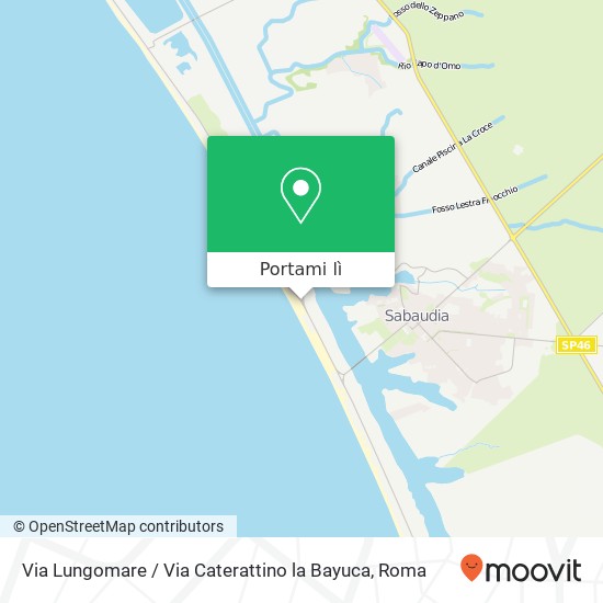 Mappa Via Lungomare / Via Caterattino la Bayuca