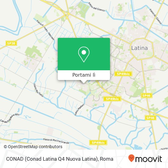 Mappa CONAD (Conad Latina Q4 Nuova Latina)