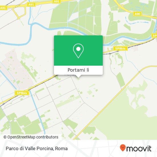 Mappa Parco di Valle Porcina