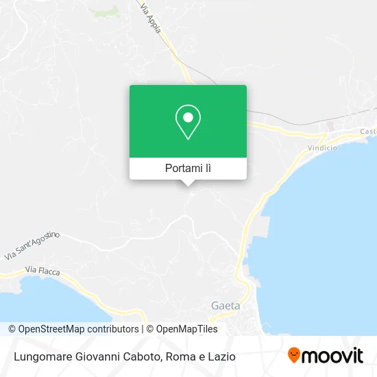Mappa Lungomare Giovanni Caboto