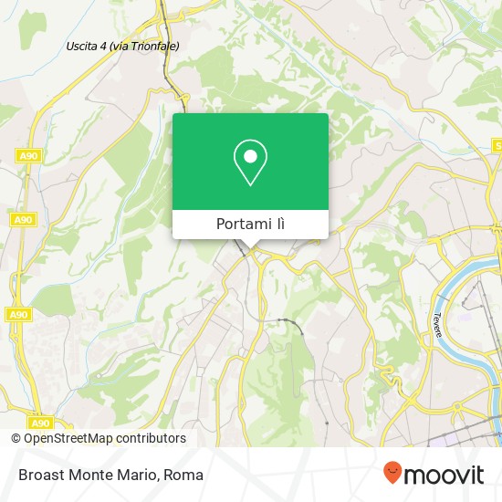 Mappa Broast Monte Mario