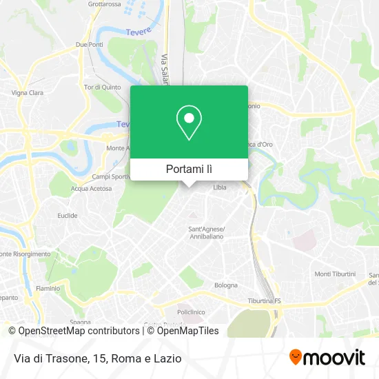 Mappa Via di Trasone, 15