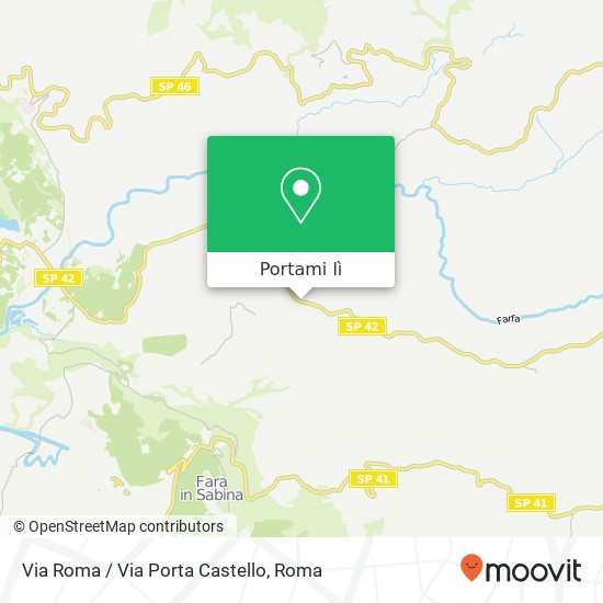 Mappa Via Roma / Via Porta Castello