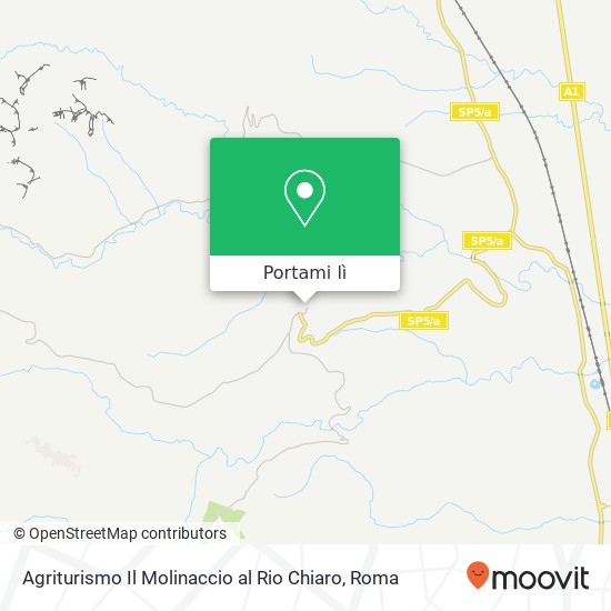 Mappa Agriturismo Il Molinaccio al Rio Chiaro