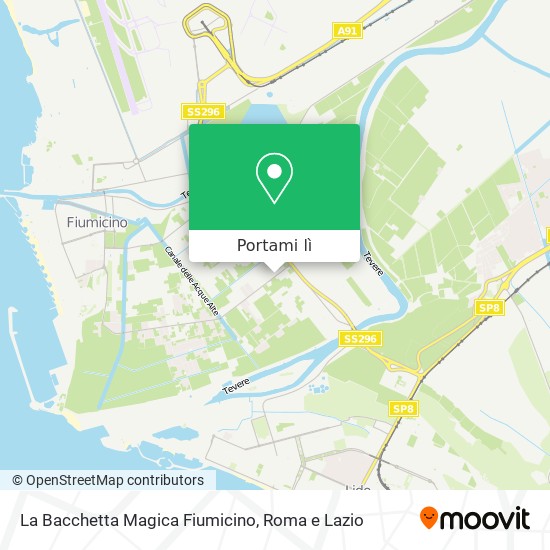 Mappa La Bacchetta Magica Fiumicino