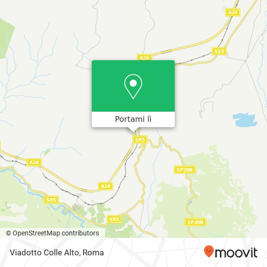 Mappa Viadotto Colle Alto