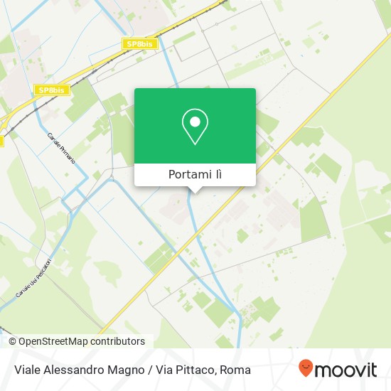 Mappa Viale Alessandro Magno / Via Pittaco