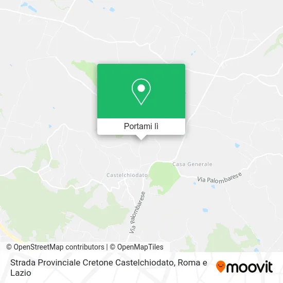 Mappa Strada Provinciale Cretone Castelchiodato
