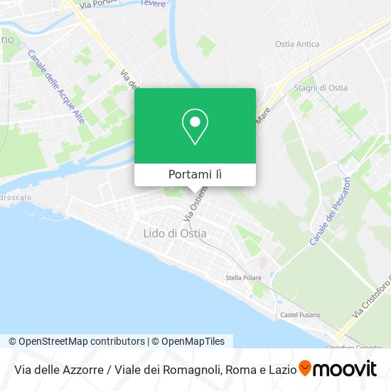 Mappa Via delle Azzorre / Viale dei Romagnoli