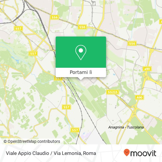 Mappa Viale Appio Claudio / Via Lemonia