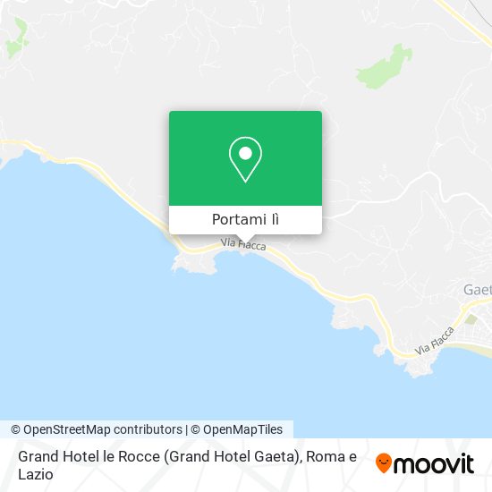 Mappa Grand Hotel le Rocce (Grand Hotel Gaeta)