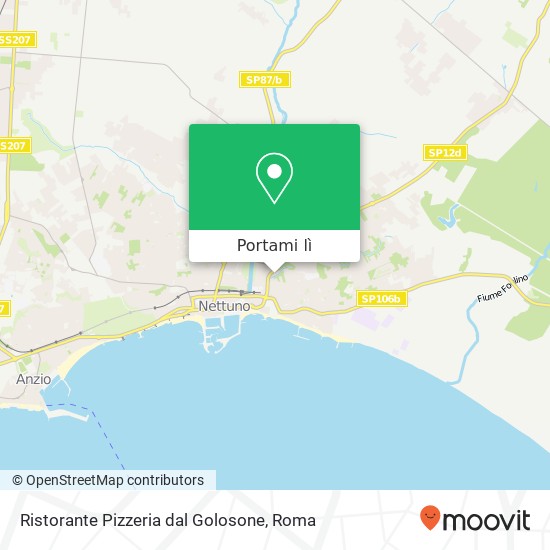 Mappa Ristorante Pizzeria dal Golosone