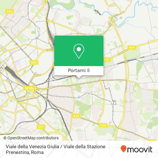 Mappa Viale della Venezia Giulia / Viale della Stazione Prenestina
