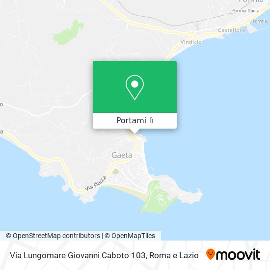 Mappa Via Lungomare Giovanni Caboto 103