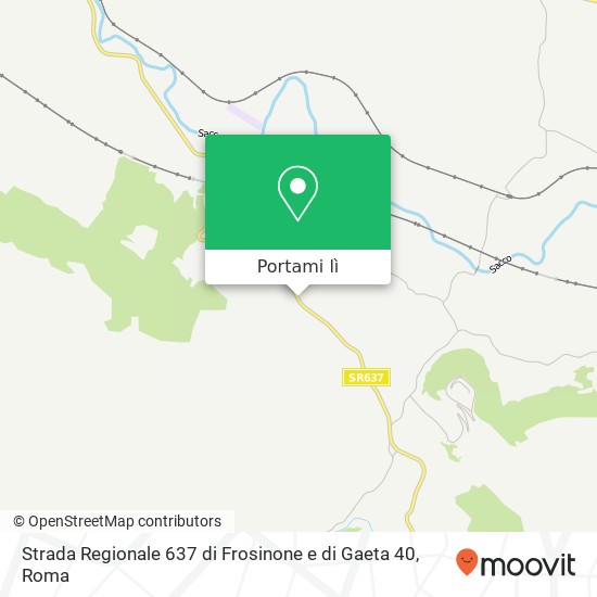 Mappa Strada Regionale 637 di Frosinone e di Gaeta 40