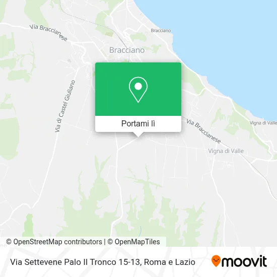 Mappa Via Settevene Palo II Tronco 15-13