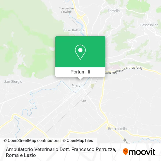 Mappa Ambulatorio Veterinario Dott. Francesco Perruzza
