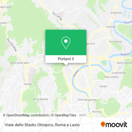 Mappa Viale dello Stadio Olimpico
