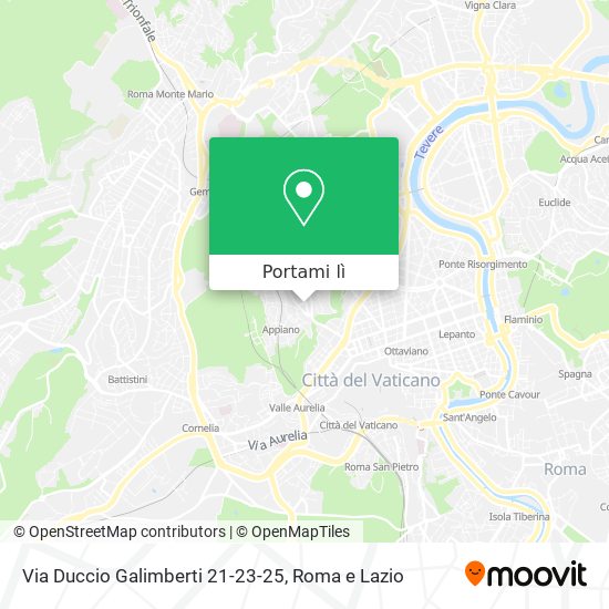 Mappa Via Duccio Galimberti 21-23-25