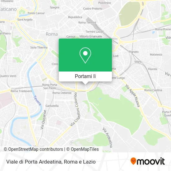 Mappa Viale di Porta Ardeatina
