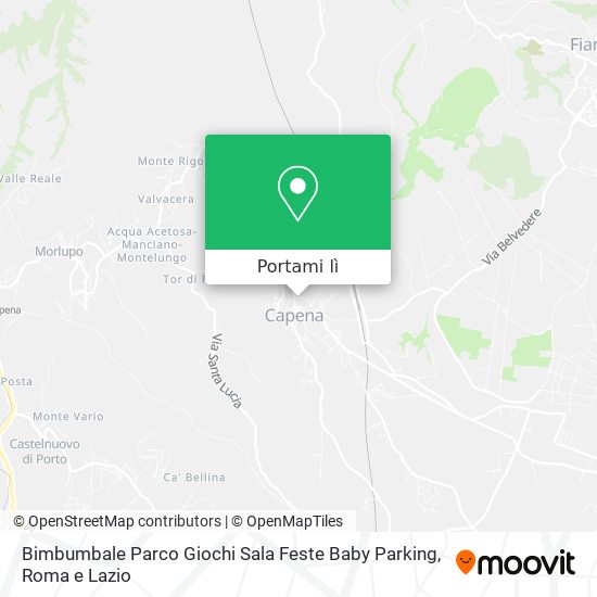 Mappa Bimbumbale Parco Giochi Sala Feste Baby Parking