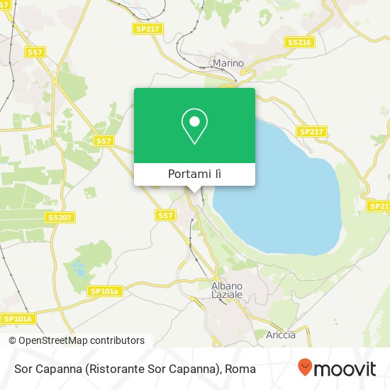 Mappa Sor Capanna (Ristorante Sor Capanna)