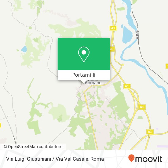 Mappa Via Luigi Giustiniani / Via Val Casale
