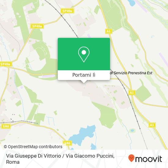 Mappa Via Giuseppe Di Vittorio / Via Giacomo Puccini