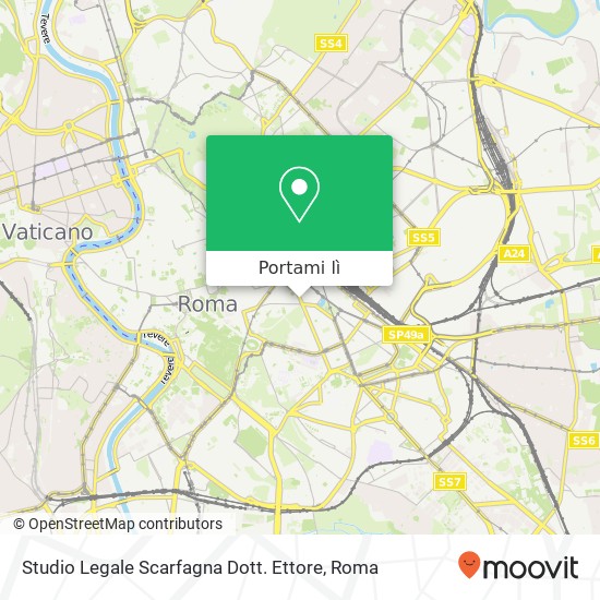 Mappa Studio Legale Scarfagna Dott. Ettore