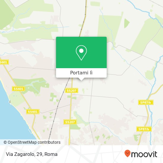 Mappa Via Zagarolo, 29